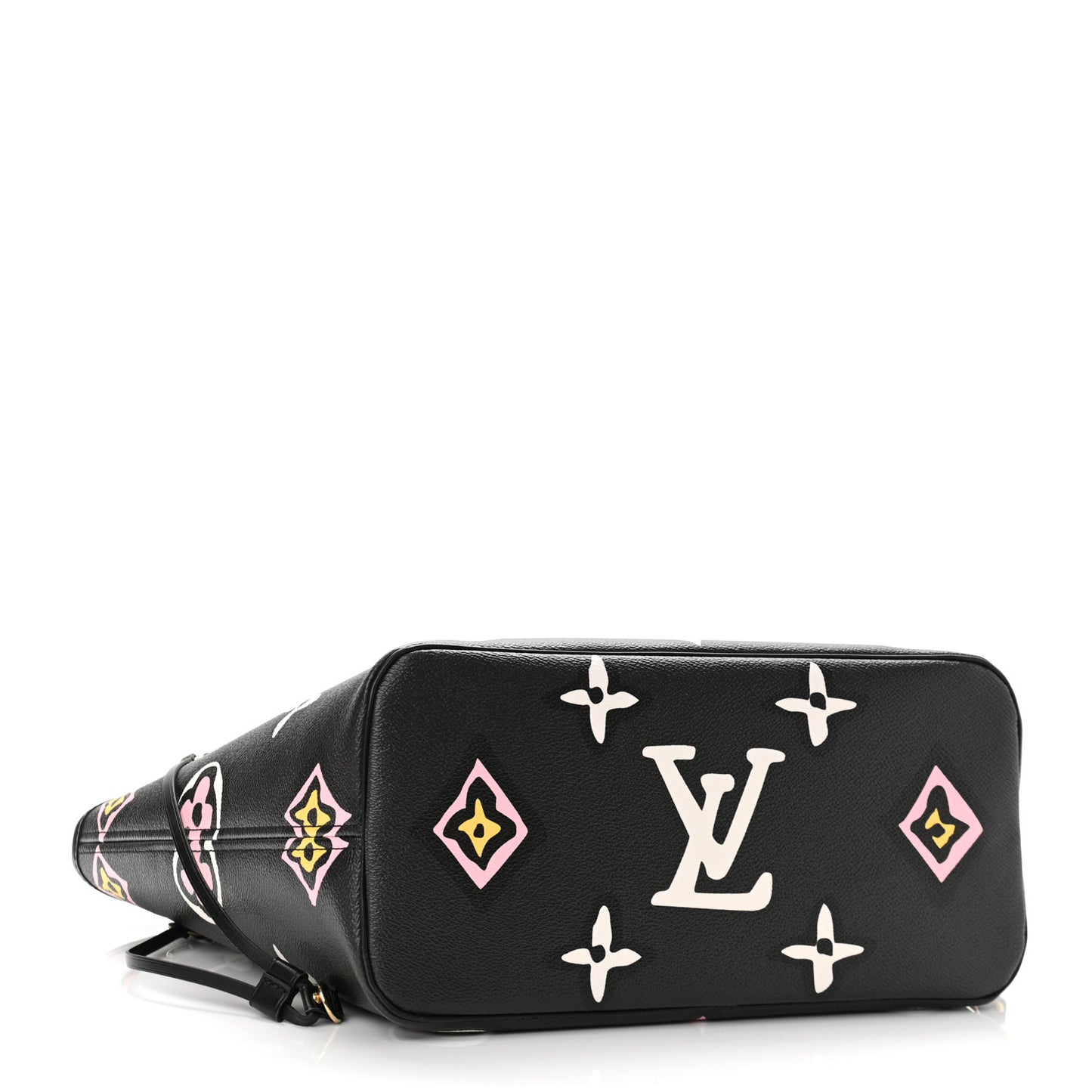 Monogram Giant Wild At Heart Neverfull MM Black