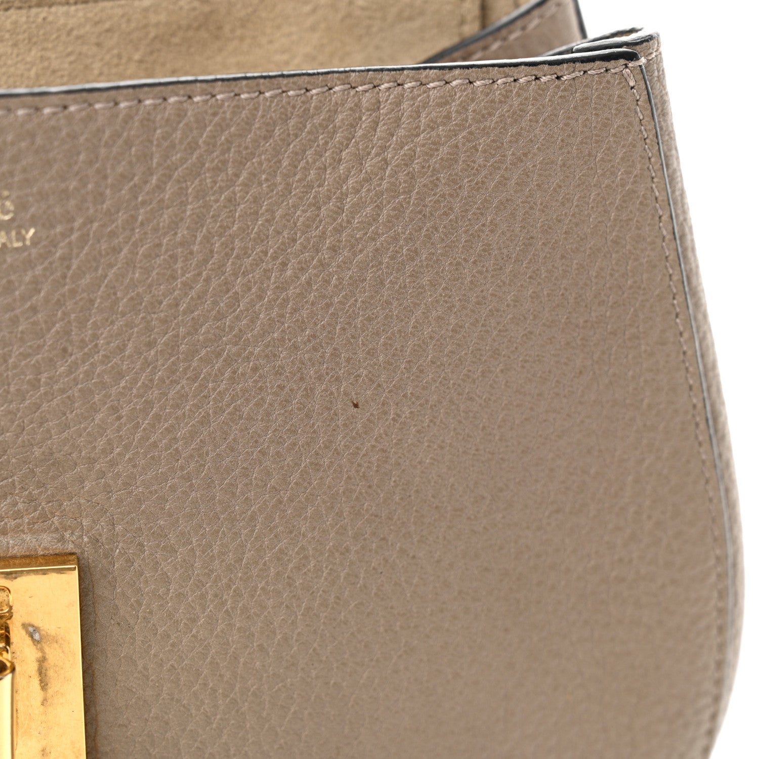 Chloe Grained Lambskin Drew Shoulder Bag Motty Grey 14 of 18