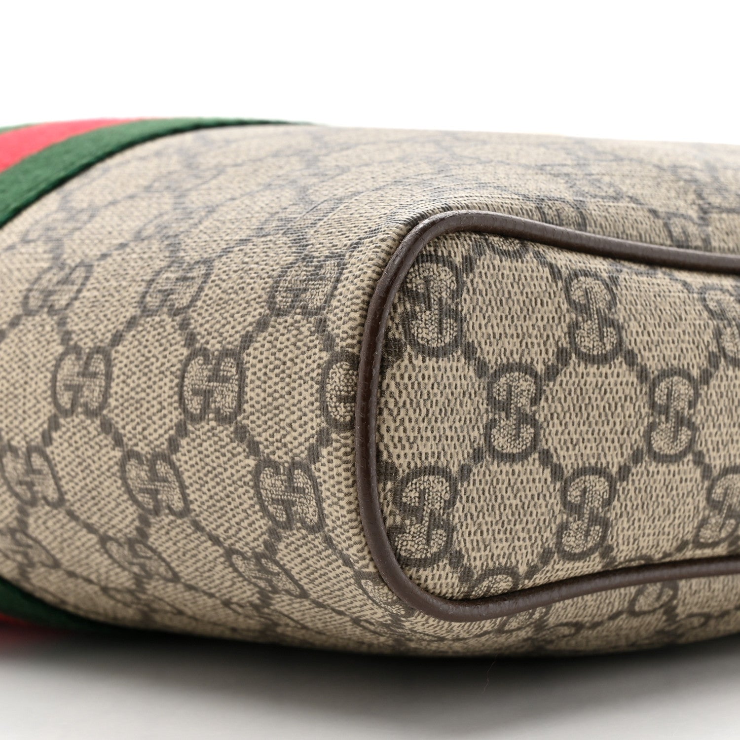 Gucci GG Supreme Monogram Web Medium Ophidia Messenger Bag Brown 9 of 10