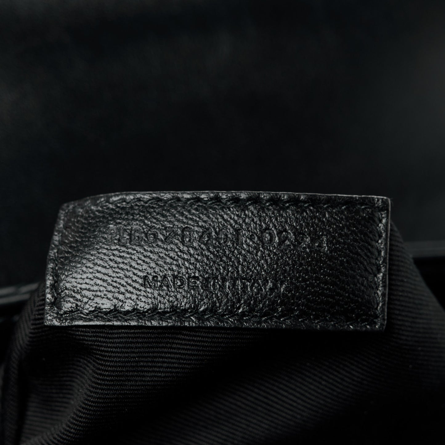 Calfskin Y Quilted Monogram Toy Loulou Crossbody Bag Black