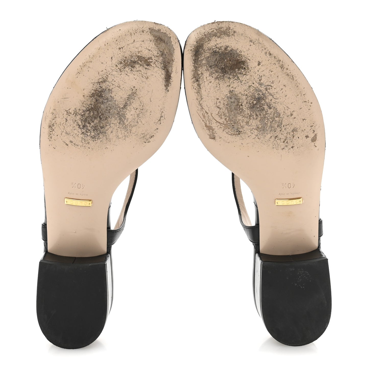 Nappa Matelasse Double G 35mm Thong Sandals 40.5 Black