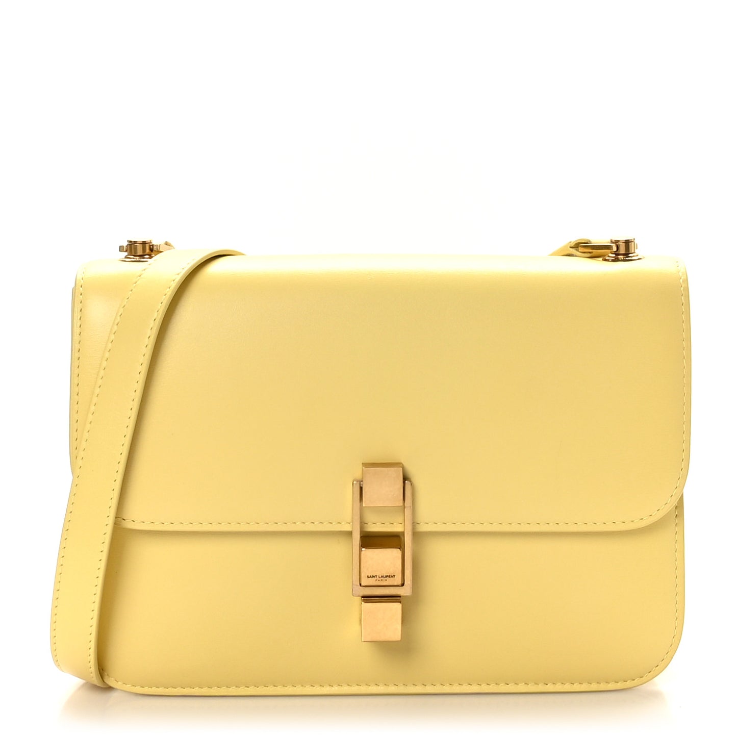 Smooth Calfskin Carre Satchel Paille