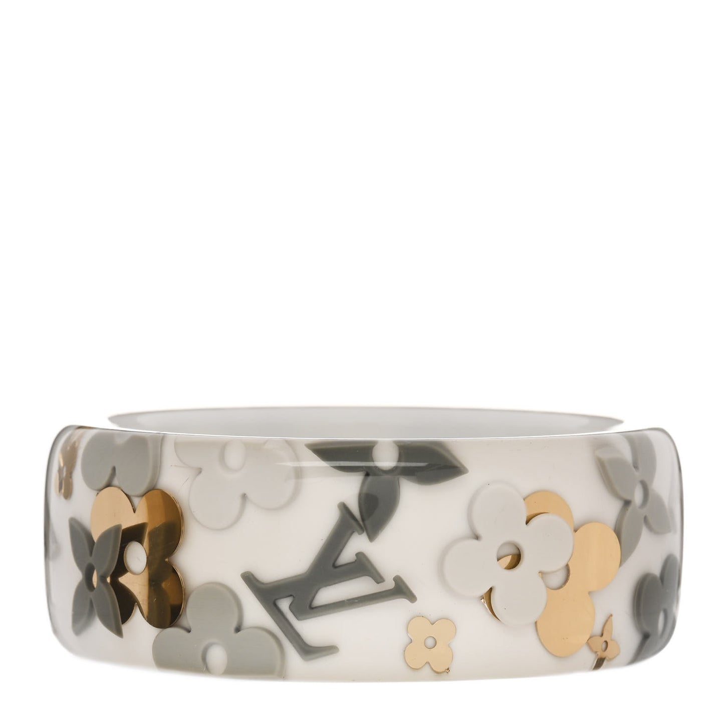 Resin Monogram Farandole Bracelet Grey