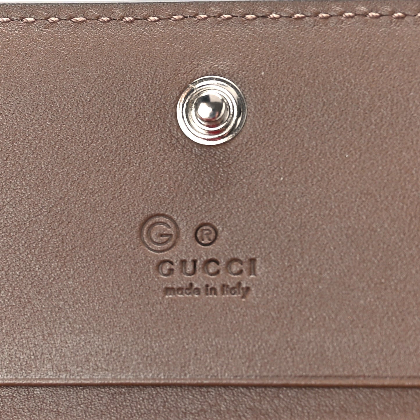 Microguccissima Card Case Wallet Acero