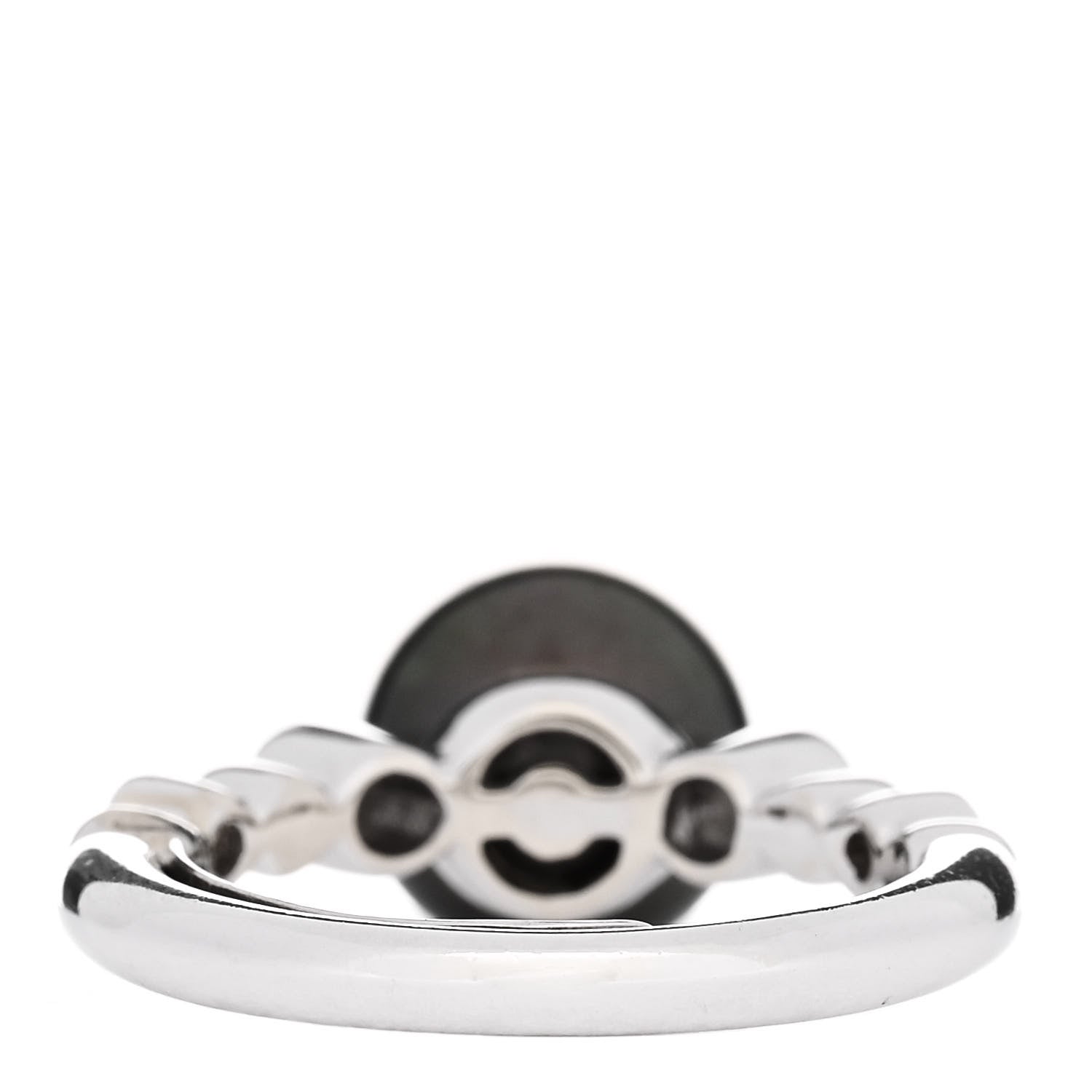 Mikimoto 18K White Gold Diamond Black South Sea Cultured Pearl 9-9.5mm Ring 49 5 4 of 6