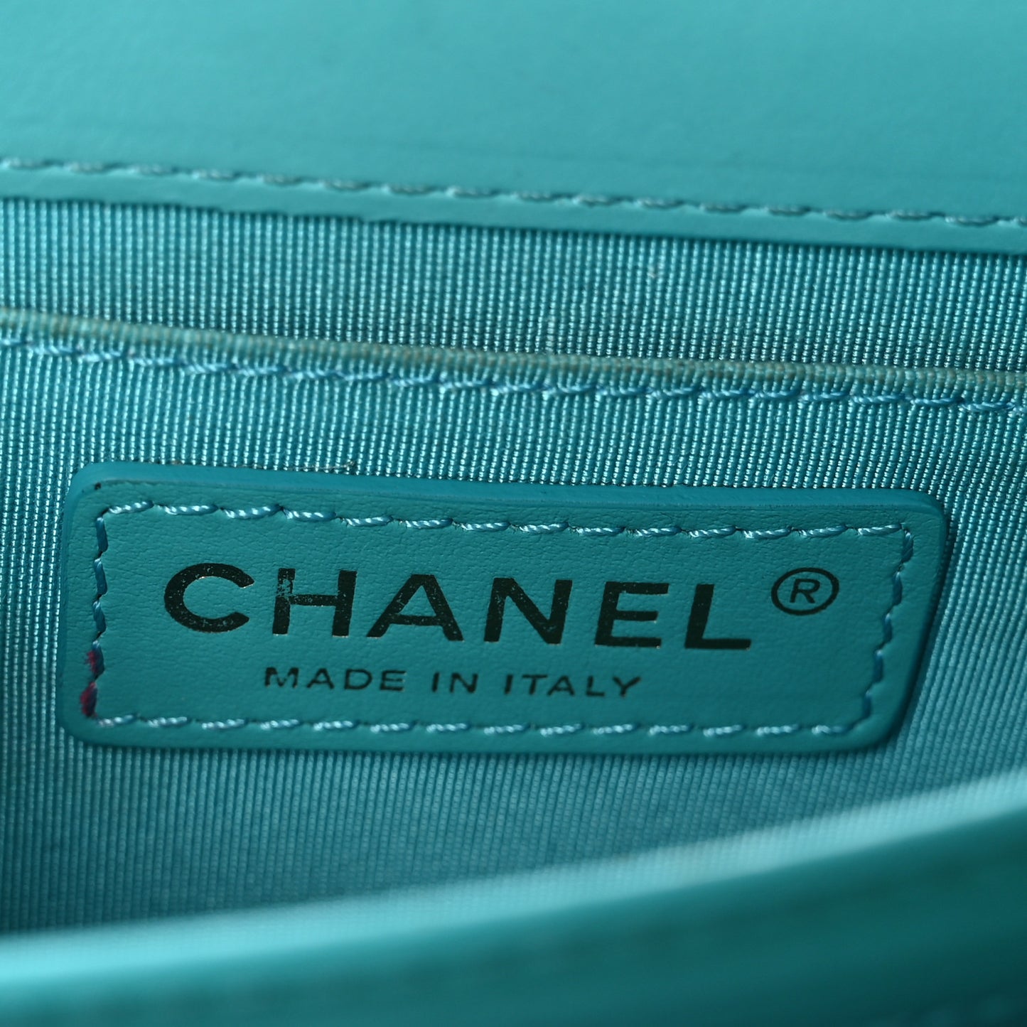 Calfskin Quilted Everyday Chic Single Flap Turquoise