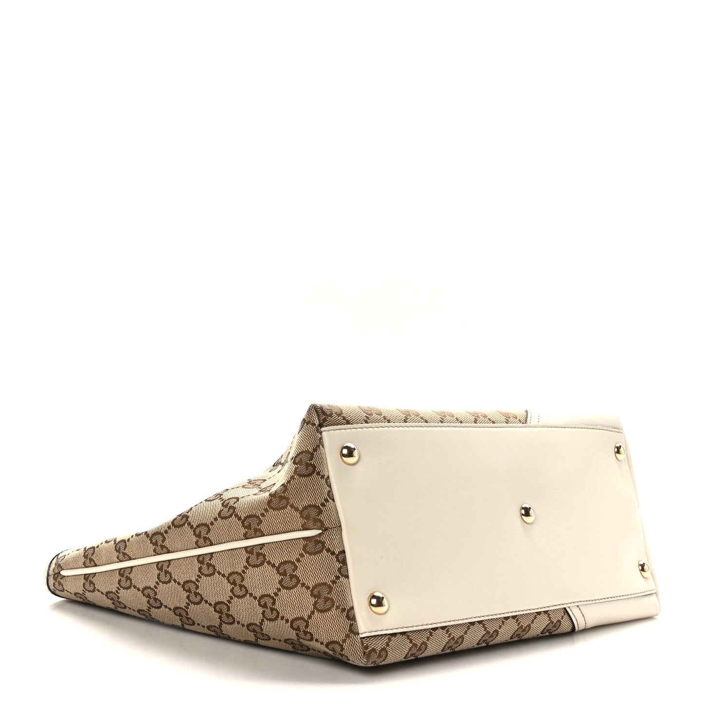 Monogram Medium New Britt Tote Off White