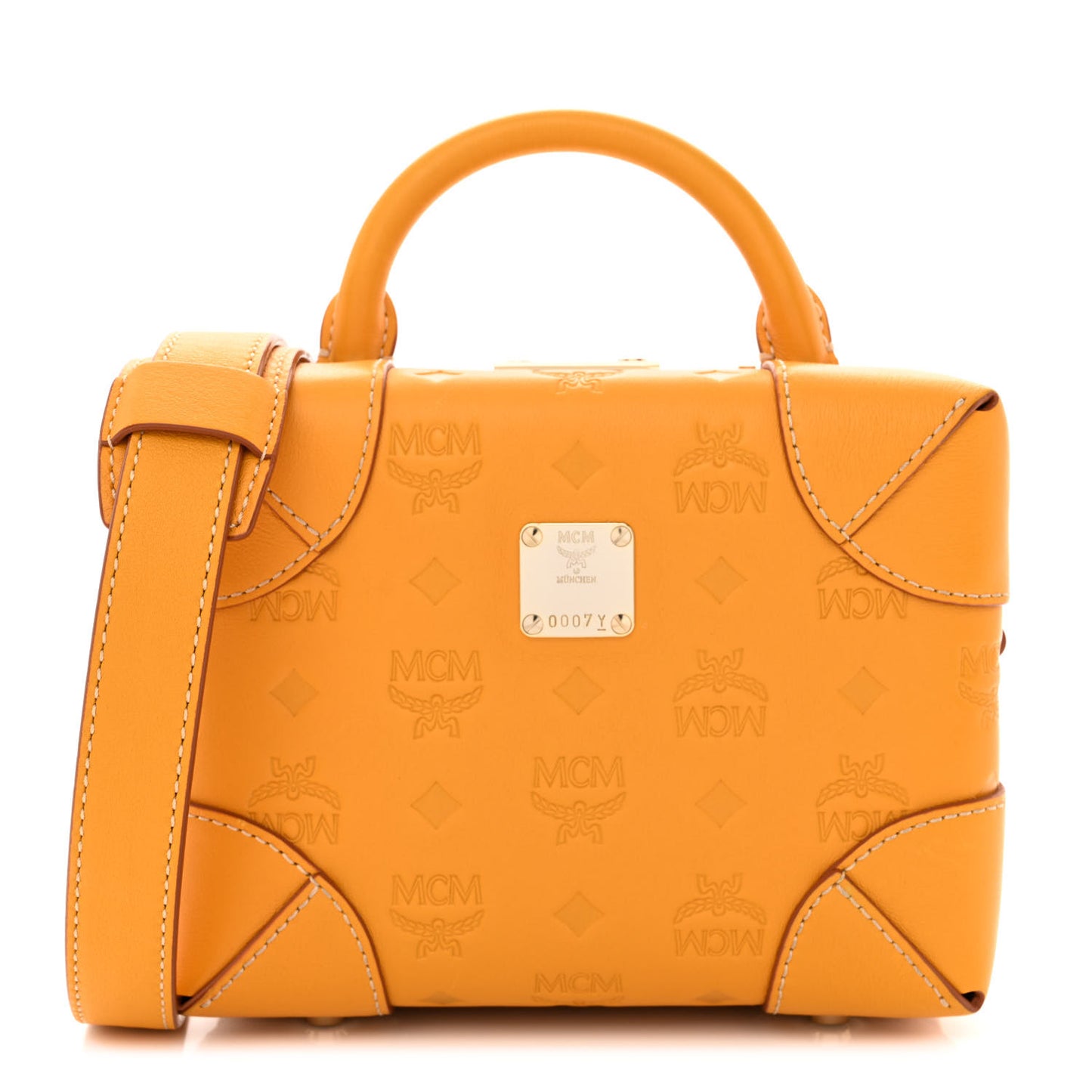 Calfskin Ottomar Monogram Soft Berlin Crossbody Golden Mango