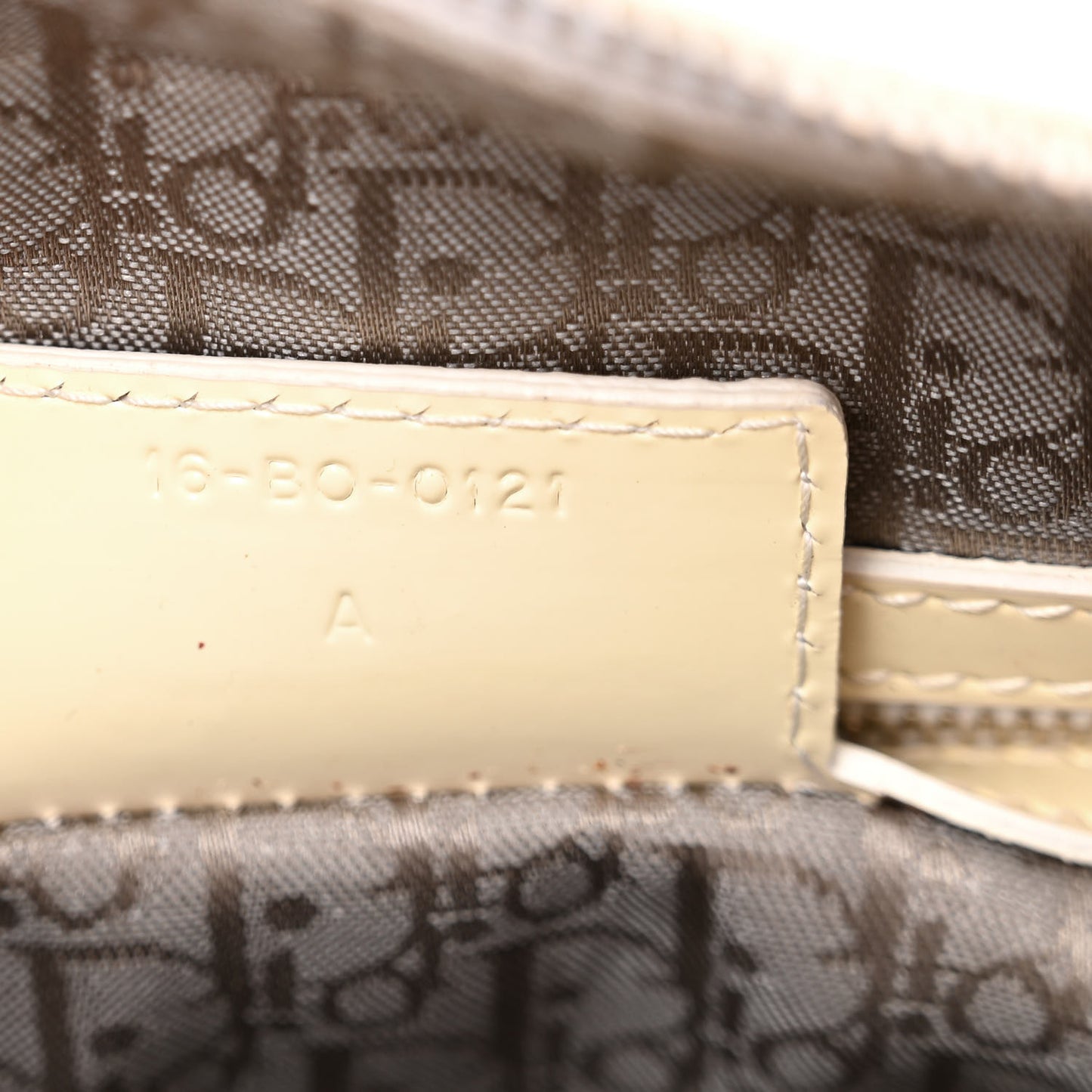 Patent Cannage Large Lady Dior White