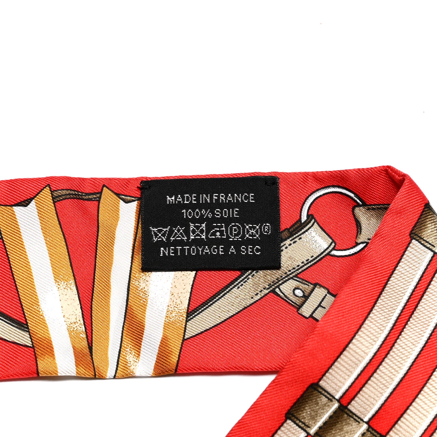 Hermes Silk Jumping Twilly Rouge Vif Caramel 4 of 4