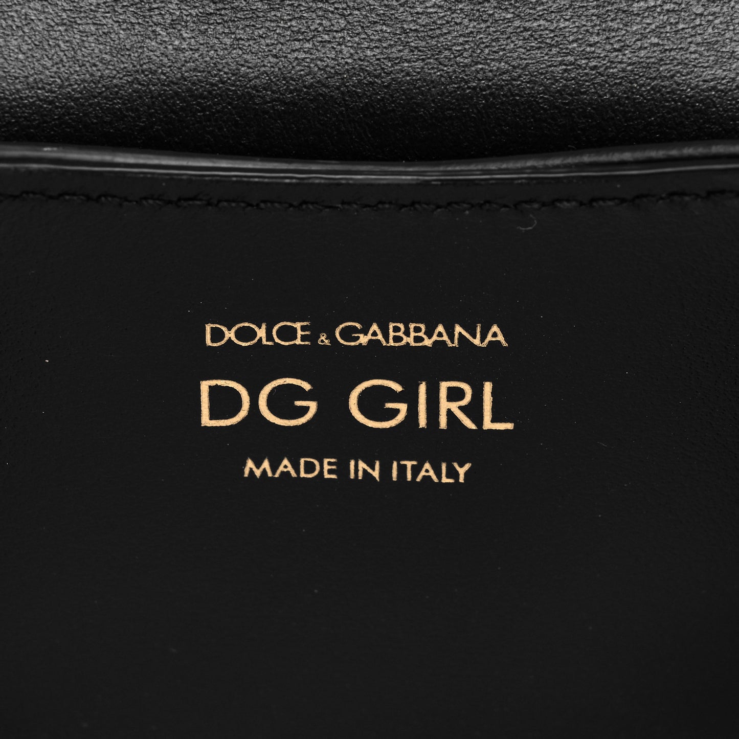 Calfskin Micro DG Girls Shoulder Bag Black