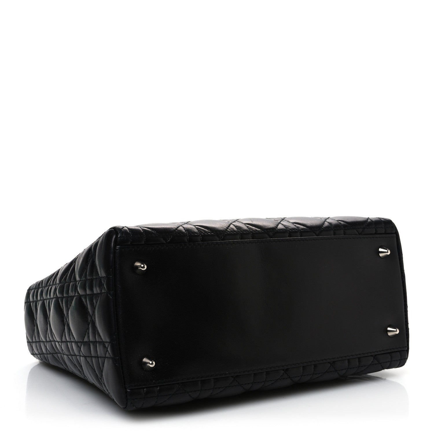 Christian Dior Lambskin Cannage Medium Lady Dior Black 4 of 10