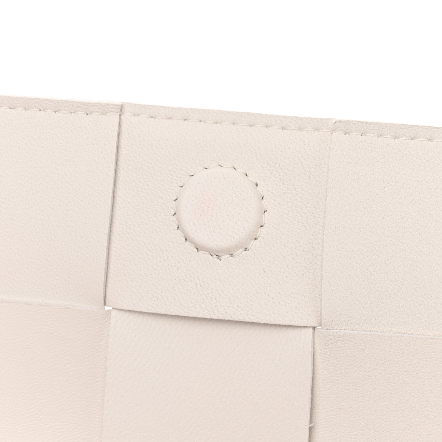 Bottega Veneta Lambskin Maxi Intrecciato Extra Mini Cassette Crossbody Bag White 10 of 12