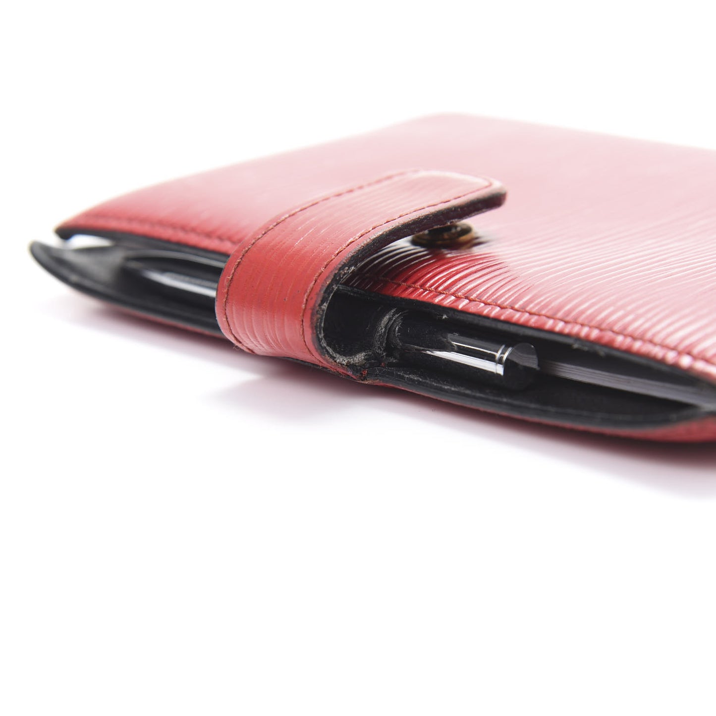 Epi Medium Ring Agenda Cover Rouge