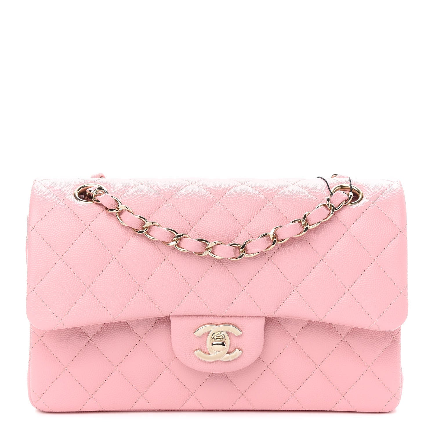 Chanel Caviar Quilted Small Double Flap Pink 1 of 8