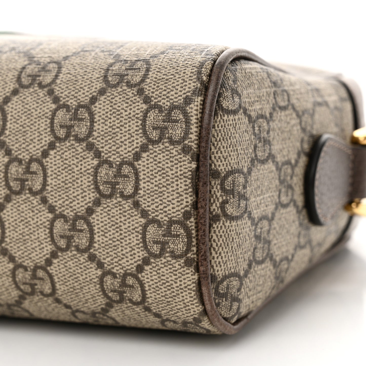 GG Supreme Monogram Web Small Ophidia Shoulder Bag Brown