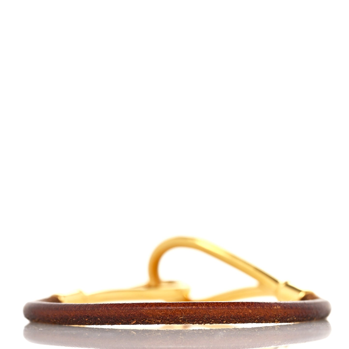 Natural Bridle Jumbo Hook Bracelet Bouton