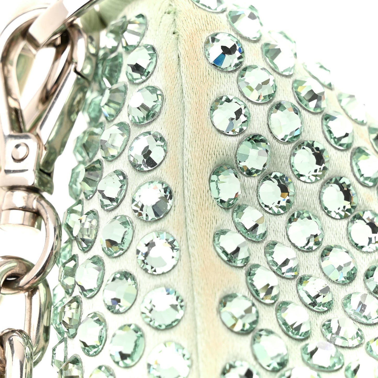 Satin Crystal Re-Edition 2005 Shoulder Bag Acqua