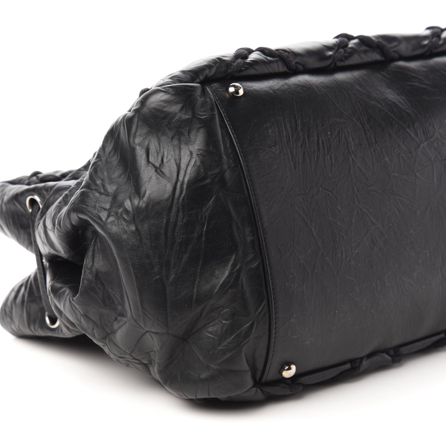 Calfskin Ultra Stitch Tote Black