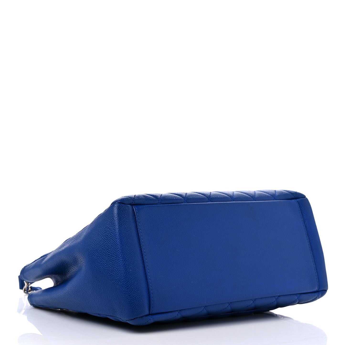 Caviar Quilted Grand Shopping Tote GST Blue