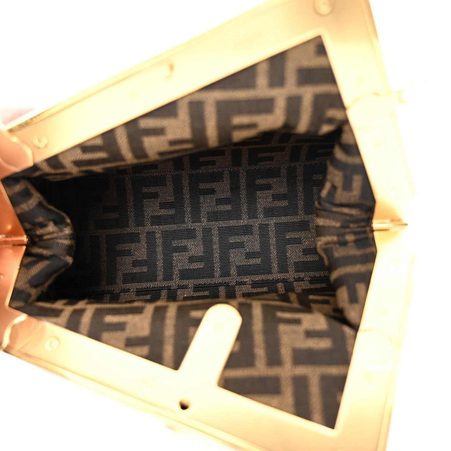 Shiny Nappa Small Fendi First Caramello