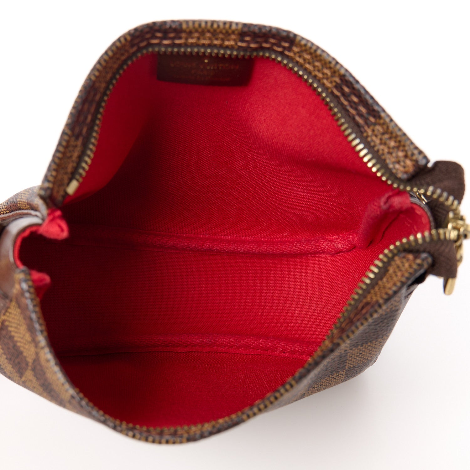Louis Vuitton Damier Ebene Trousse Make Up Bag Pochette 5 of 10