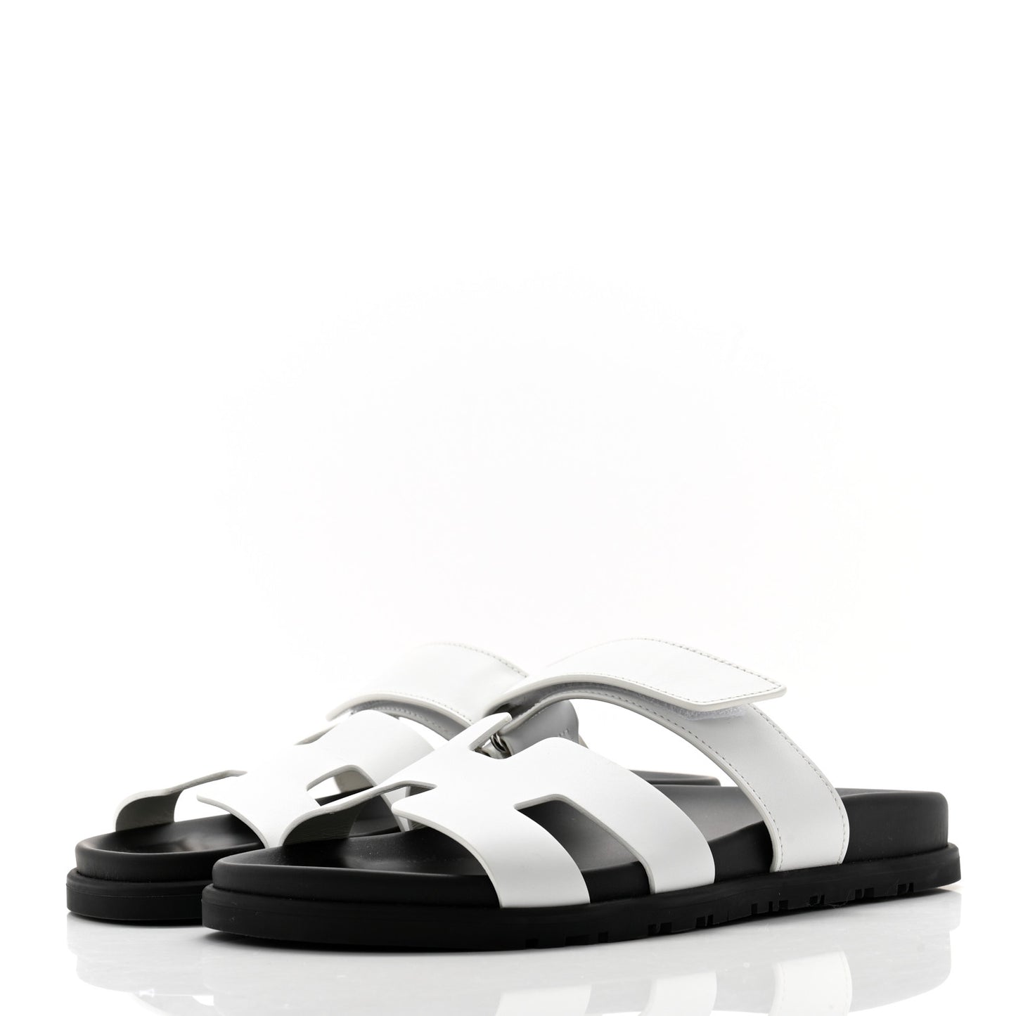 Calfskin Womens Chypre Sandals 37 White