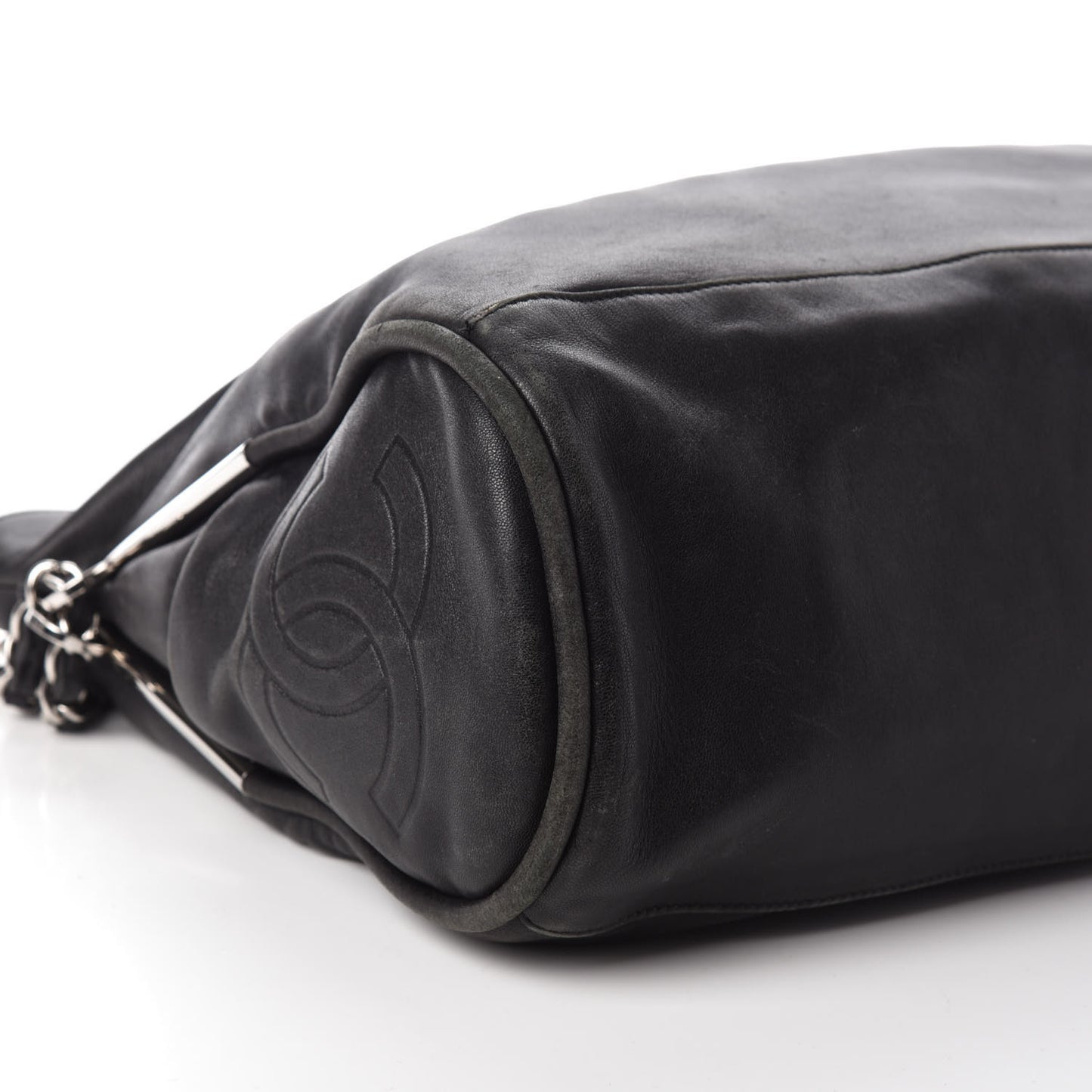 Lambskin Large Ultimate Soft Tote Black