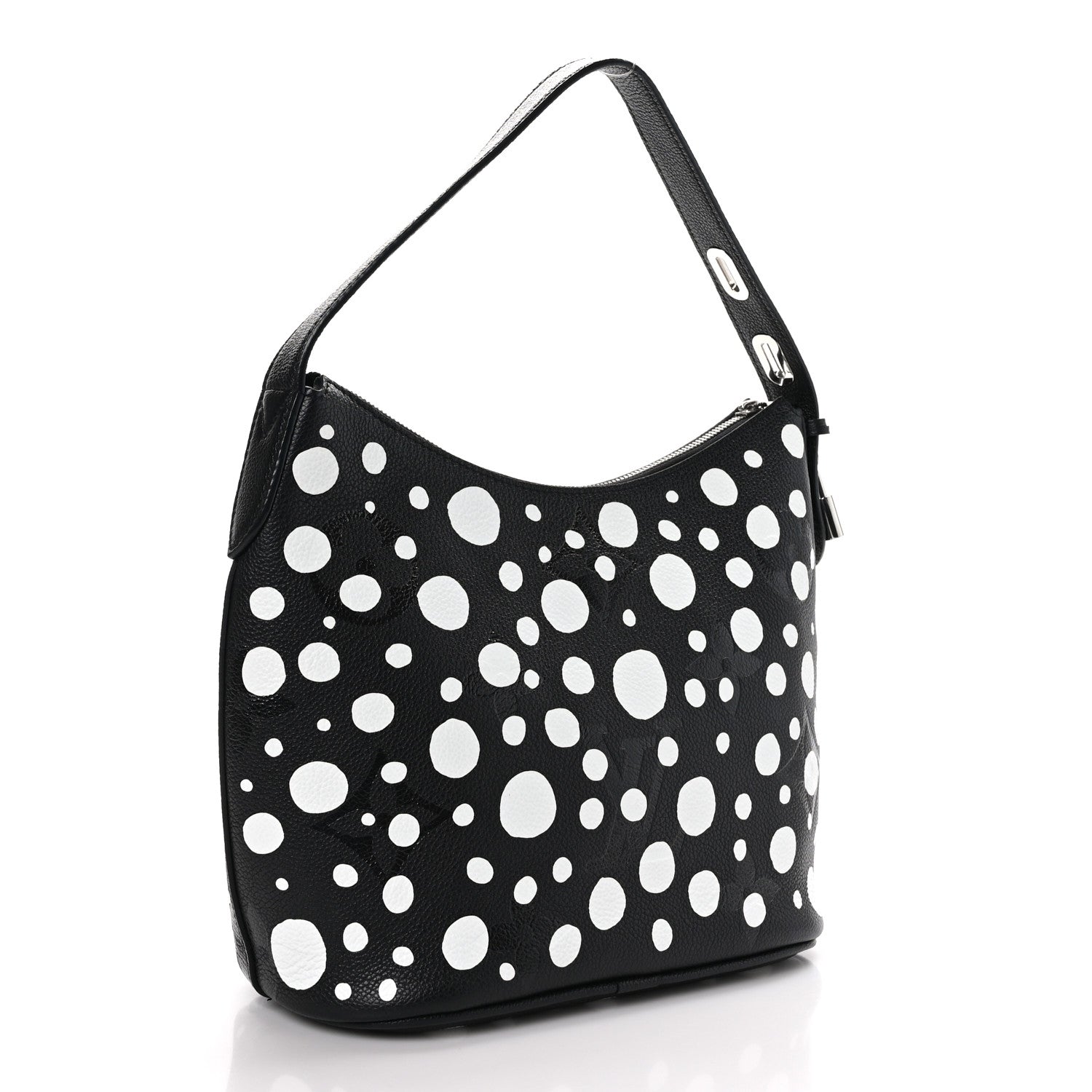 Louis Vuitton LOUIS VUITTON LV X YK Empreinte Marshmallow Hobo PM Black White 3 of 9