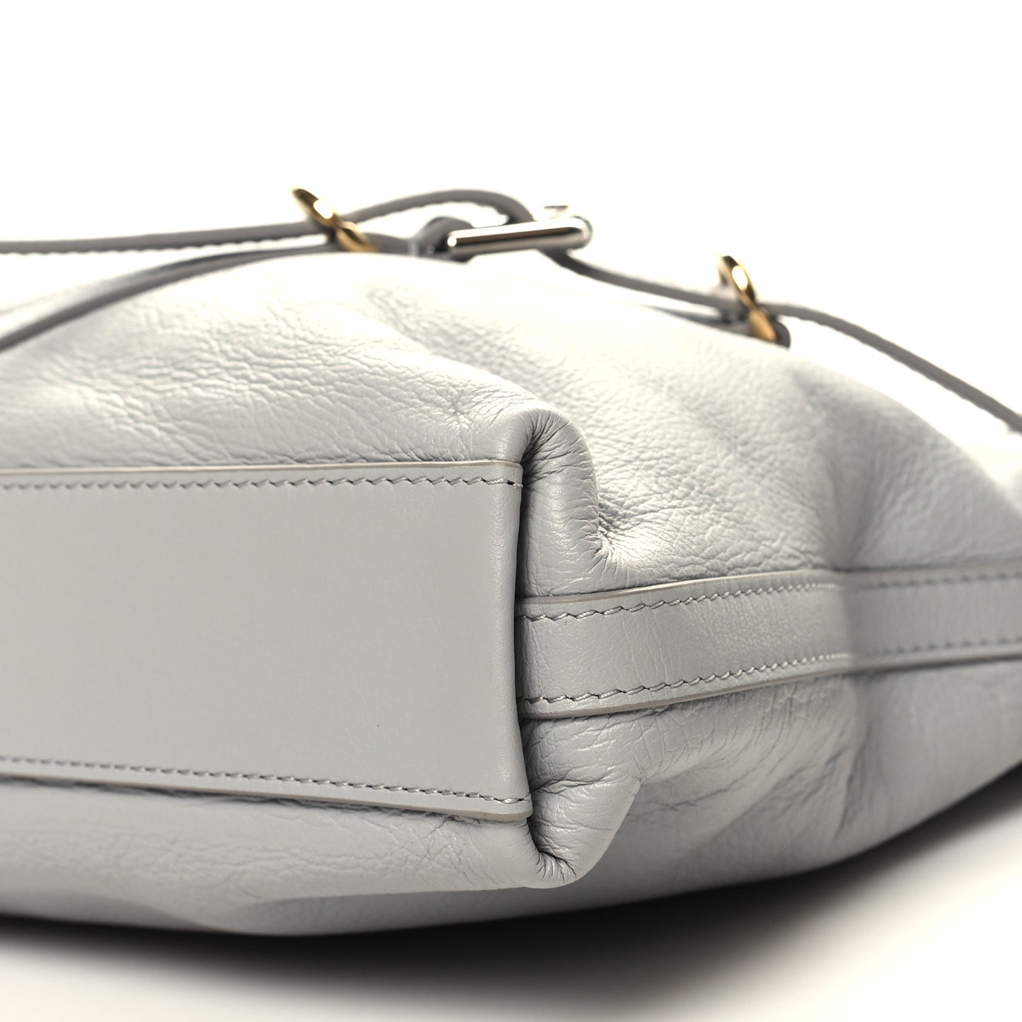 Calfskin Medium Voyou Bag Light Grey
