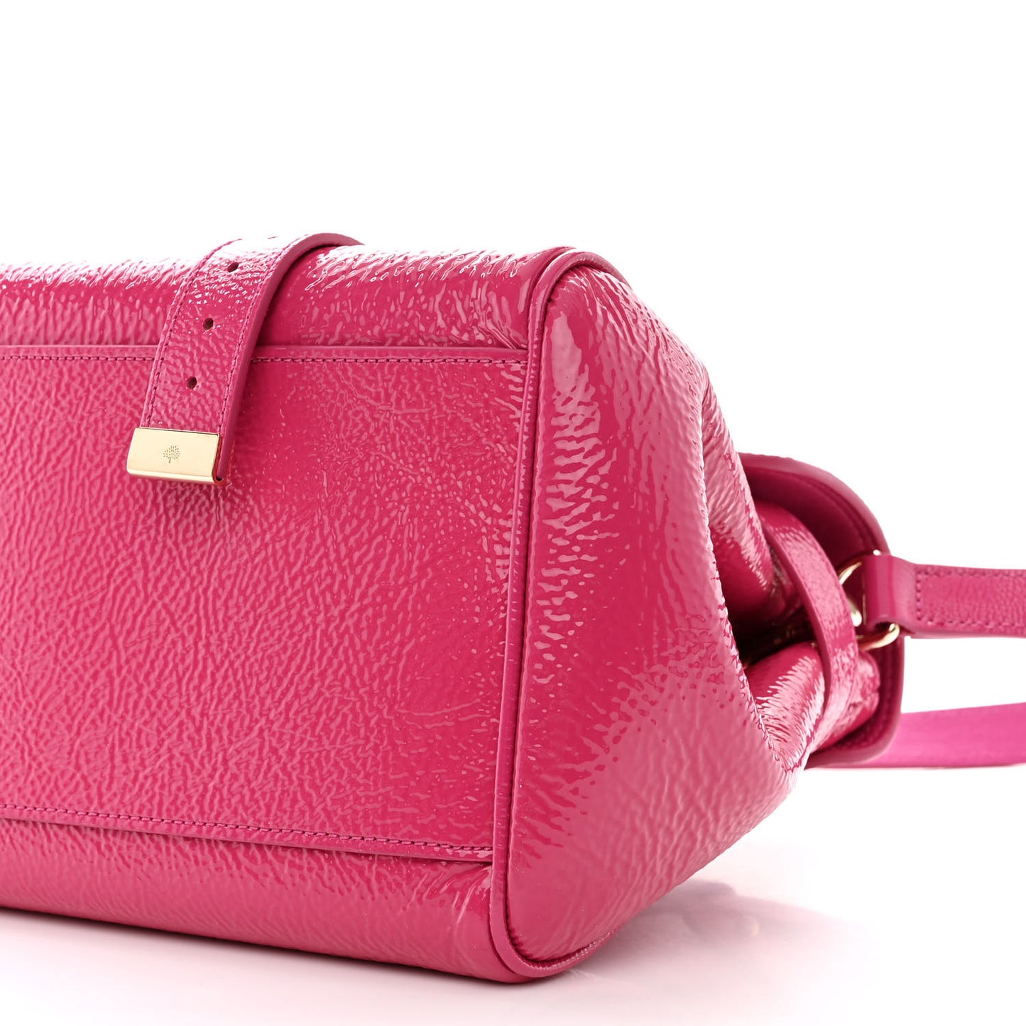 Spongy Patent Small Alexa Pink