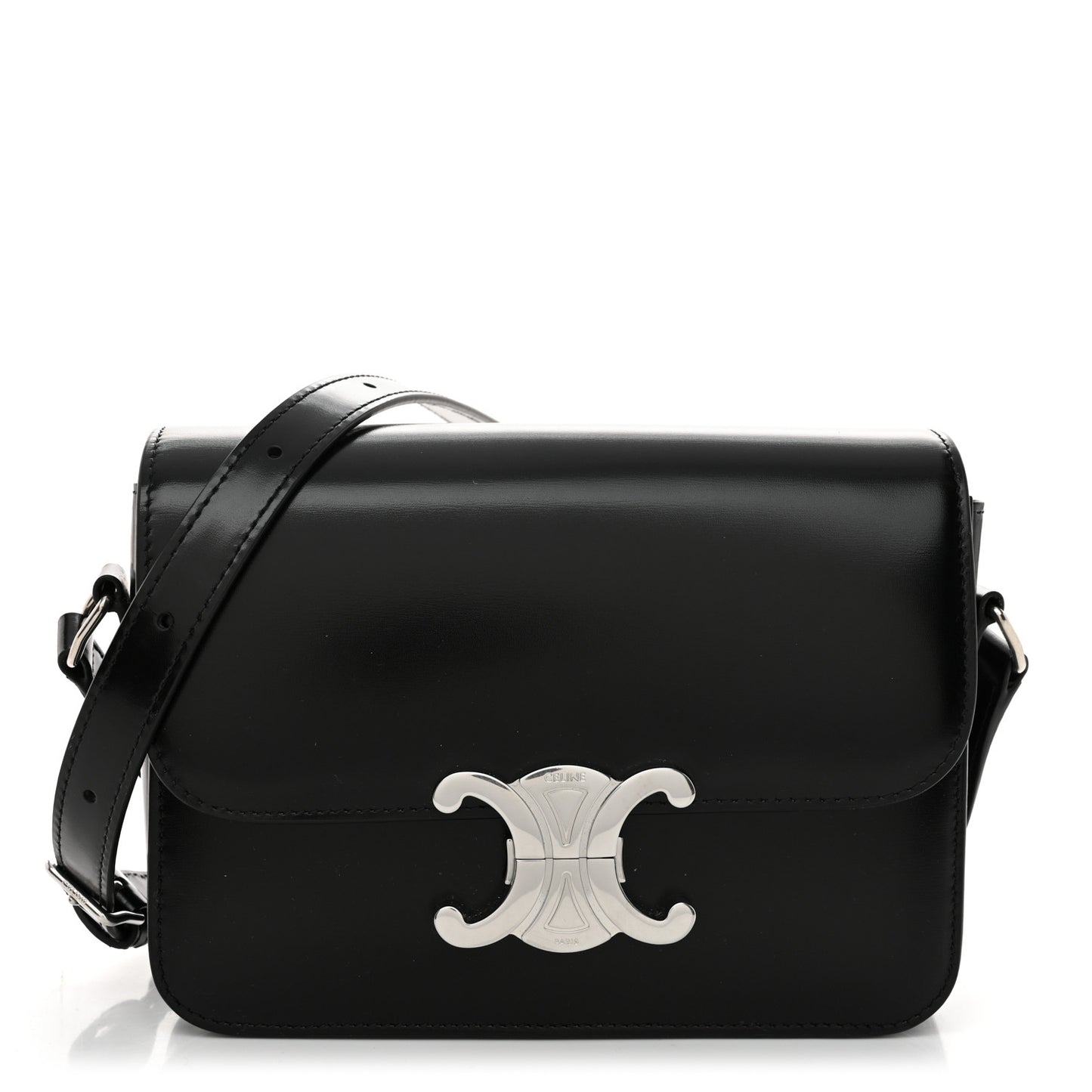 Shiny Calfskin Teen Triomphe Black