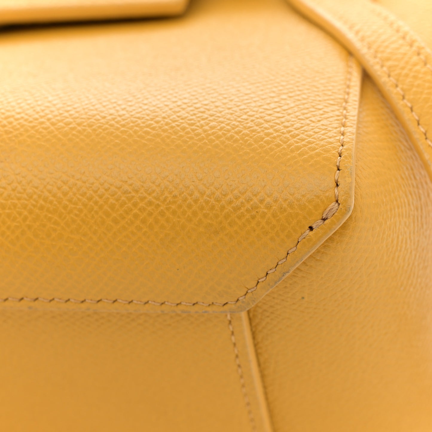 Grained Calfskin Nano Belt Bag Sunflower