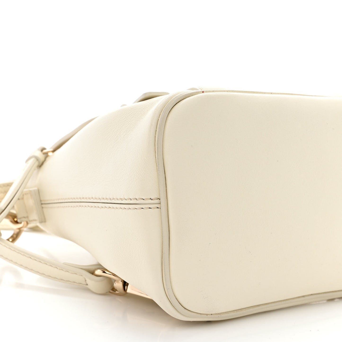 Calfskin Quilted Mini Faye Backpack Natural White