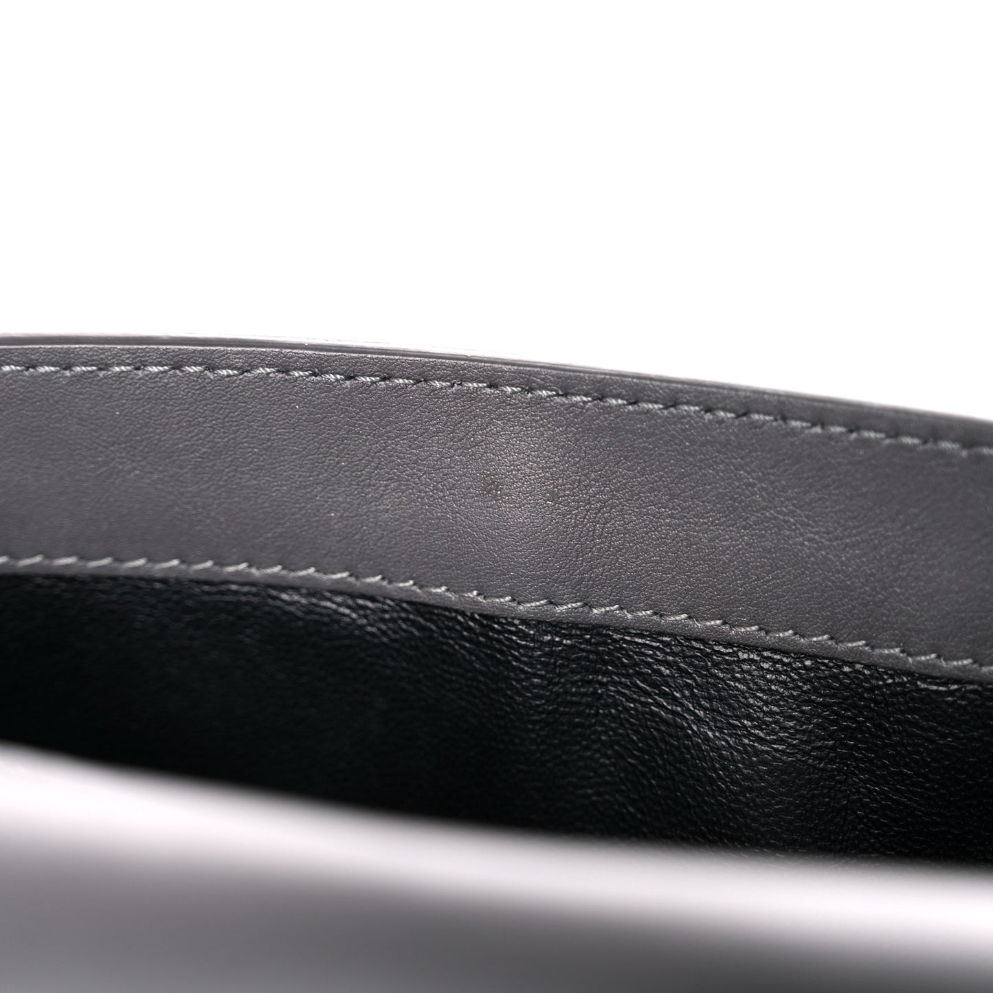 Calfskin Sasha Shoulder Bag Dark Grey