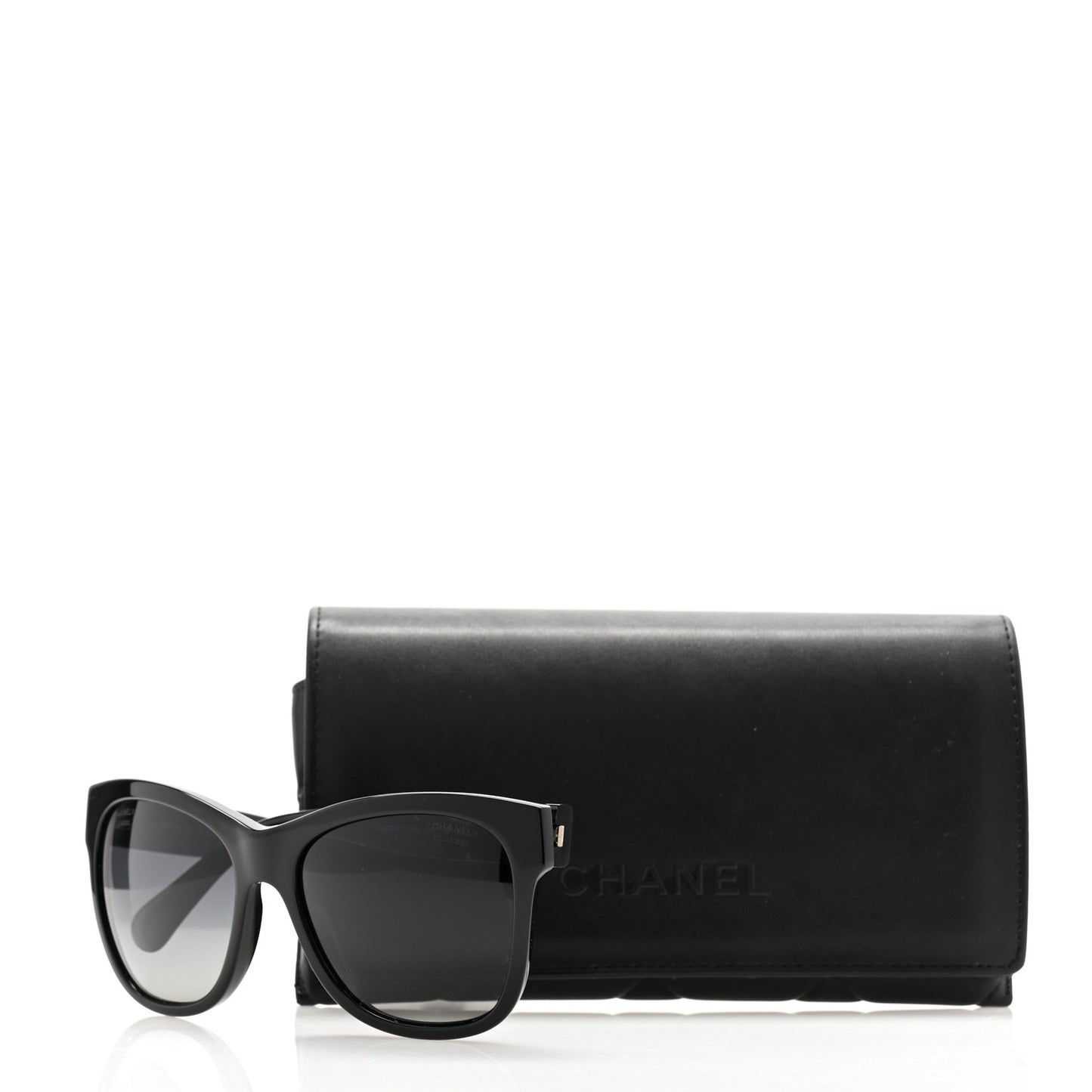 Acetate Polarized Square CC Sunglasses 5380 Black