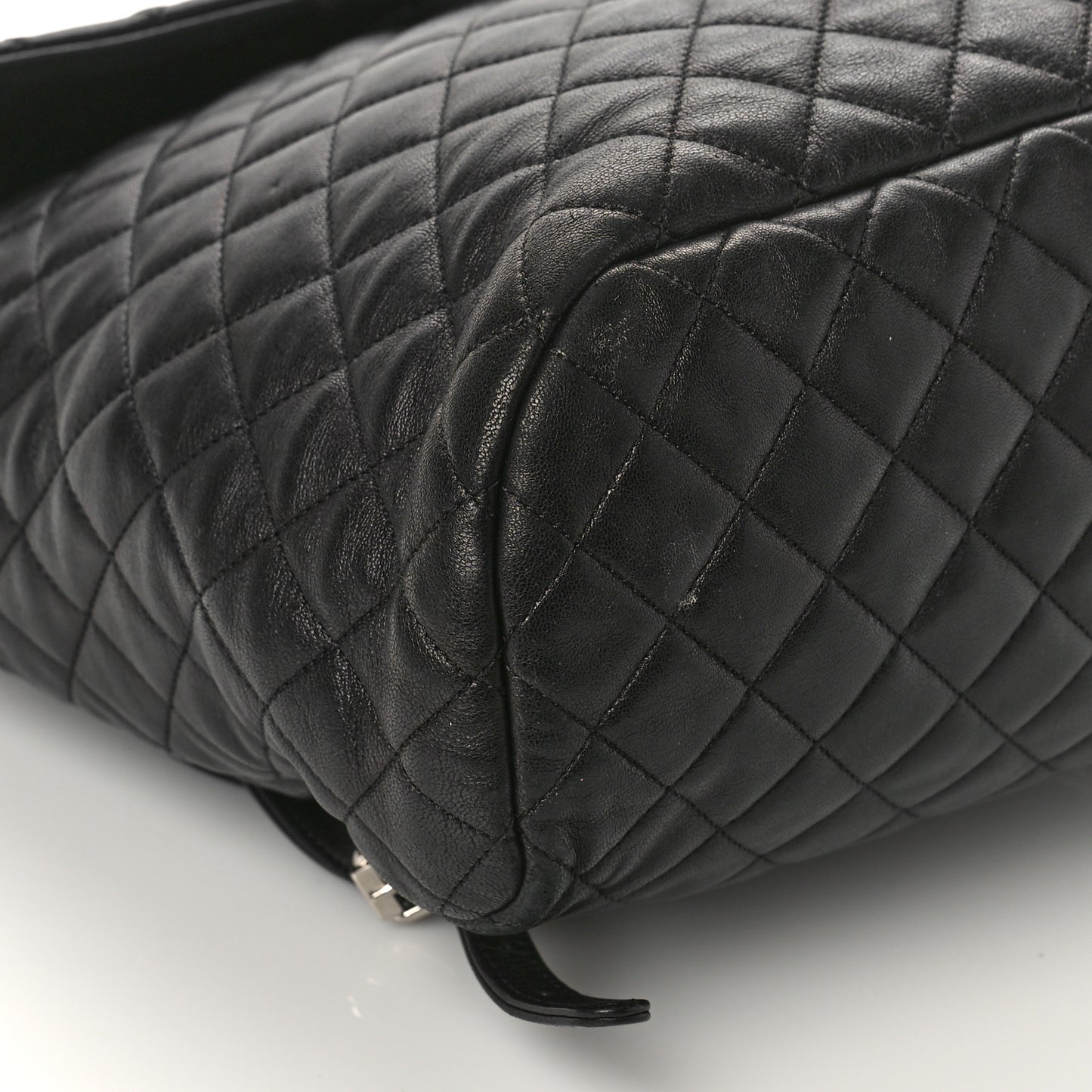 Calfskin Quilted Large Urban Spirit Backpack Black