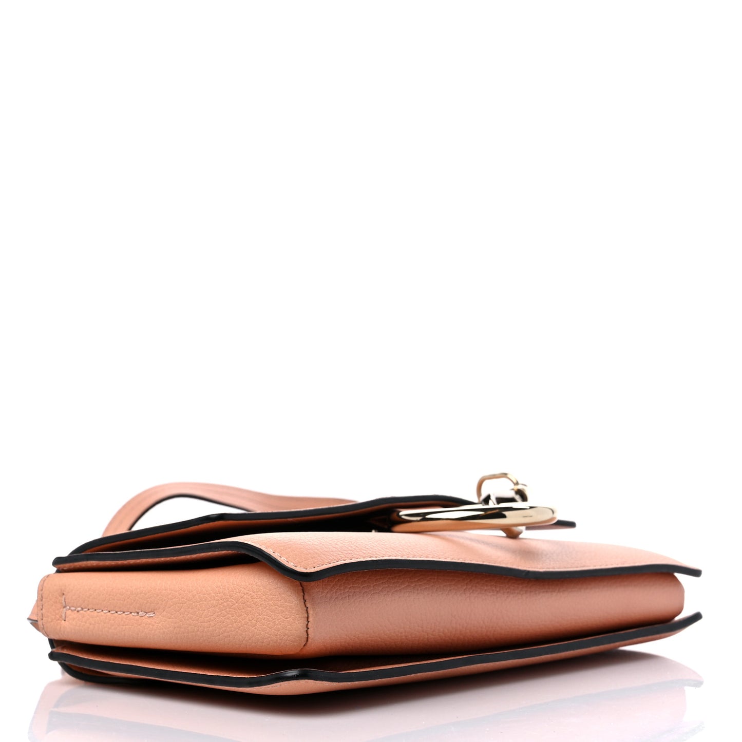 Calfskin Small Faye Shoulder Bag Blush Nude