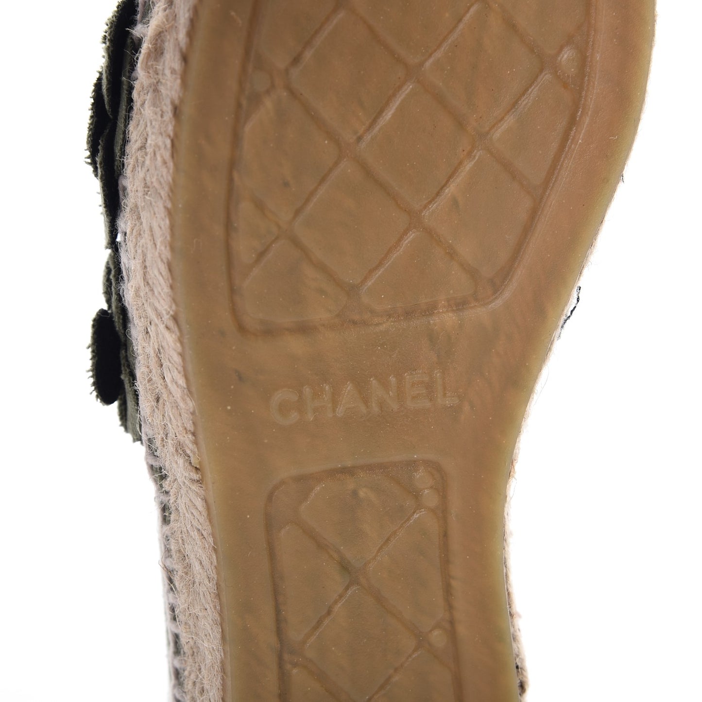 Fabric Camellia CC Espadrilles 41 Khaki