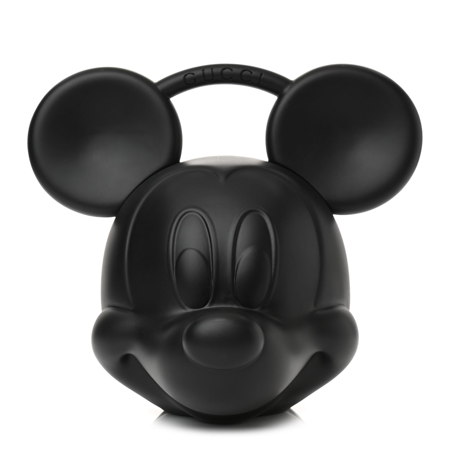 X DISNEY Plastic Mickey Mouse Top Handle Bag Matte Black