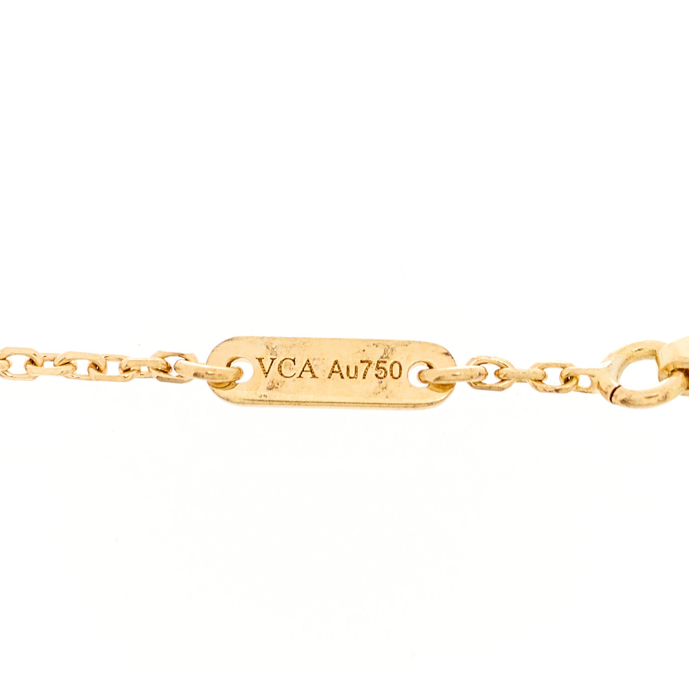 18K Yellow Gold Mother of Pearl Sweet Alhambra Bracelet