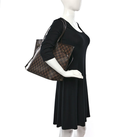 Damier Ebene Neo Neverfull MM Rose Ballerine