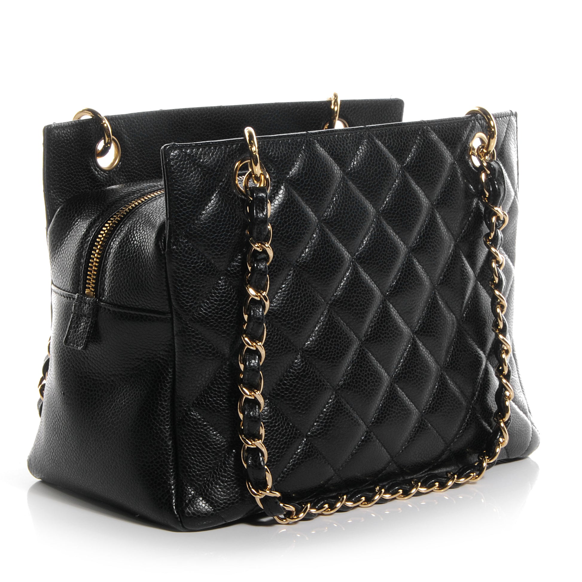 Chanel Caviar Quilted Petit Timeless Tote PTT Black 3 of 7