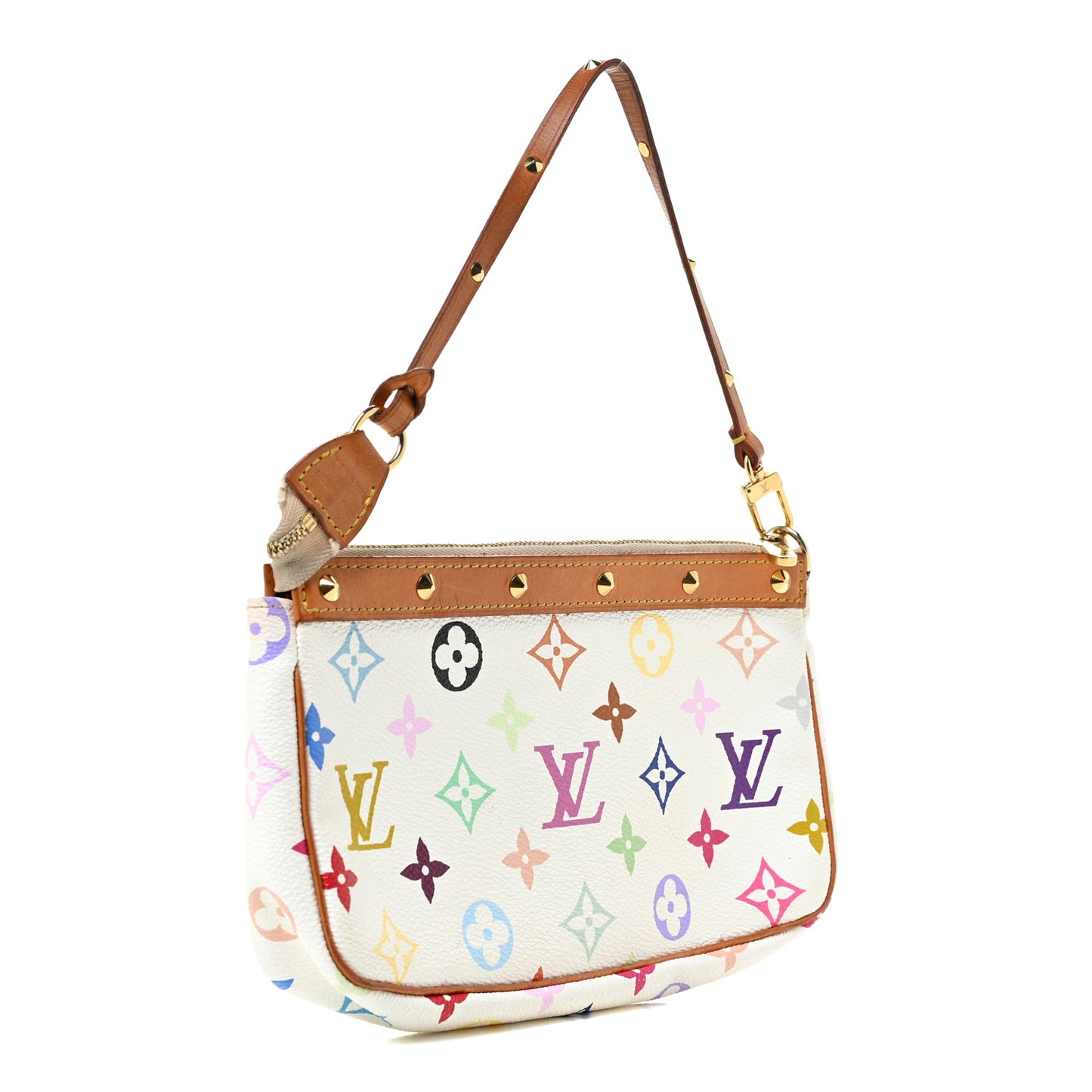 Monogram Multicolor Pochette Accessories White