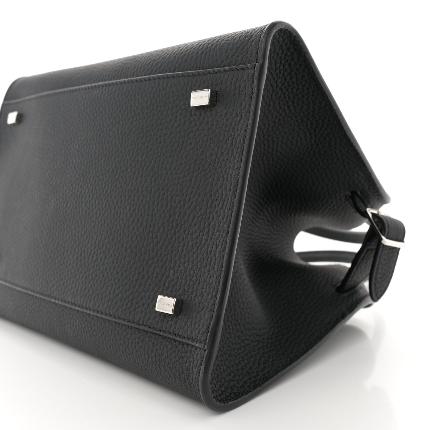 Grained Calfskin Soft Margaux 10 Bag Black