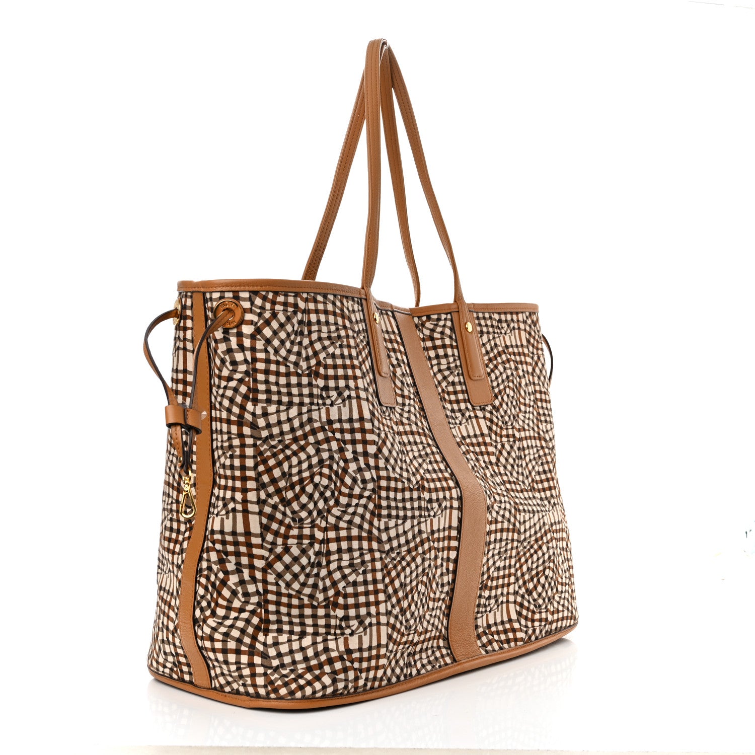 MCM Visetos Large Liz Reversible Shopper Tote Cognac 6 of 15