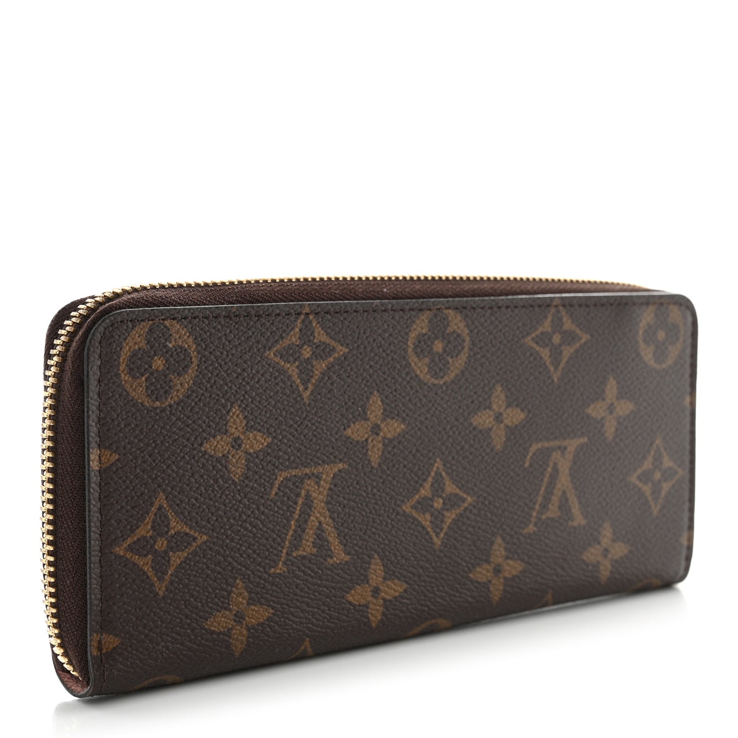 Monogram Clemence Wallet Rose Ballerine