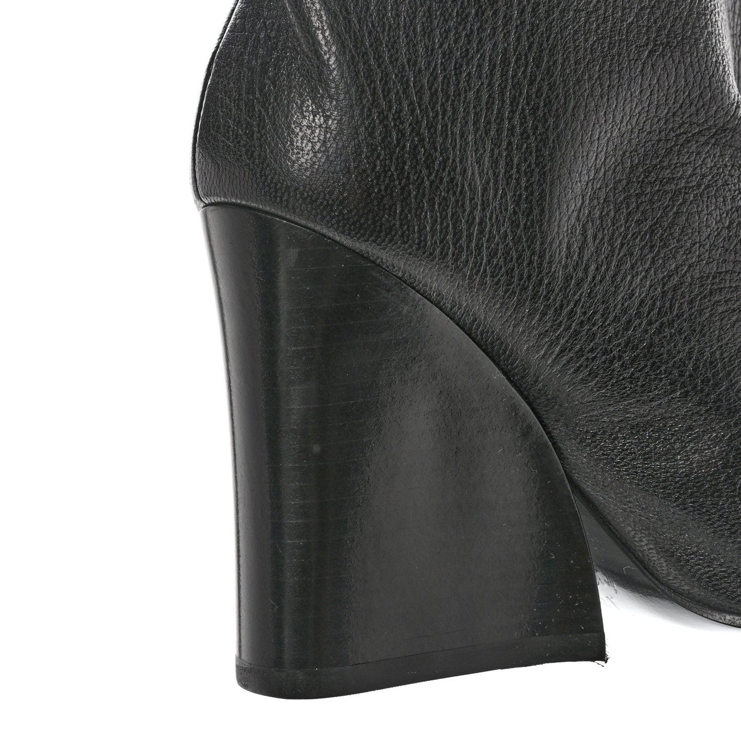 Calfskin Monogram Patti Wedge Tall Boots 36 Black