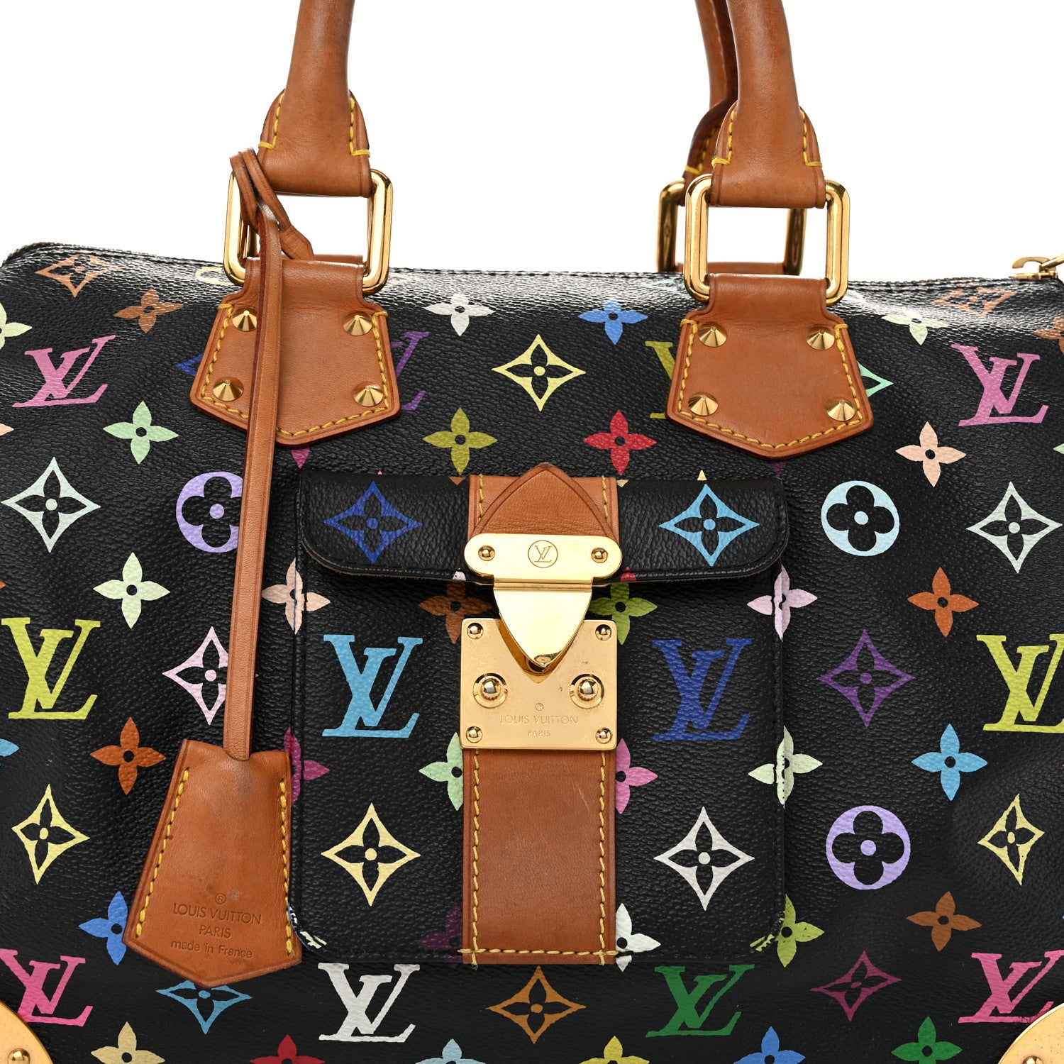 Louis Vuitton Monogram Multicolor Speedy 30 Black 7 of 10