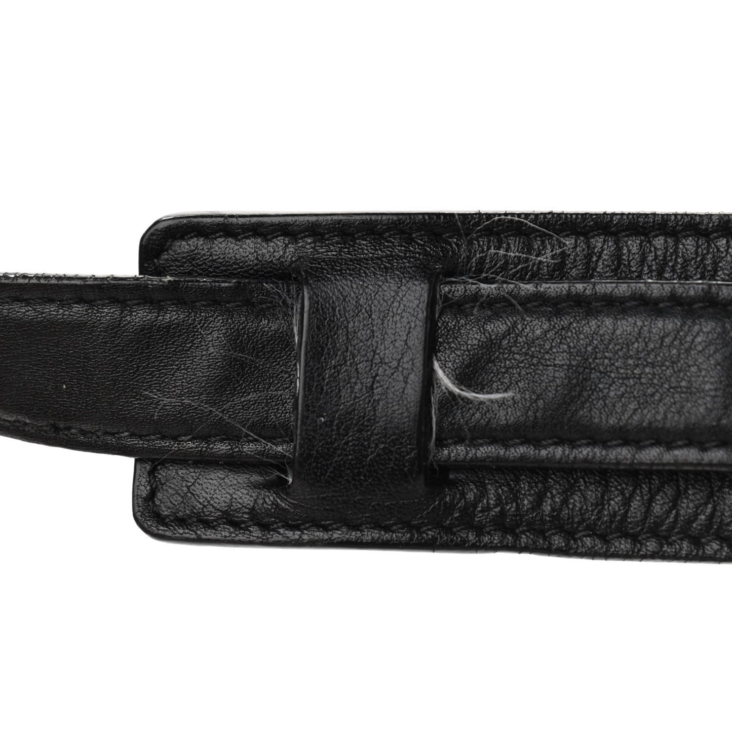 Smooth Calfskin Medium Tri-Color Trapeze Black
